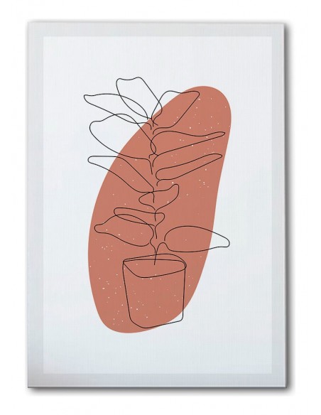 Cuadro Abstracto de Flores 35x50cm Canvas Diseño 0193