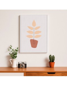 Cuadro Abstracto de Flores 35x50cm Canvas Diseño 0194 2