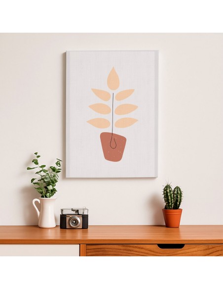 Cuadro Abstracto de Flores 35x50cm Canvas Diseño 0194