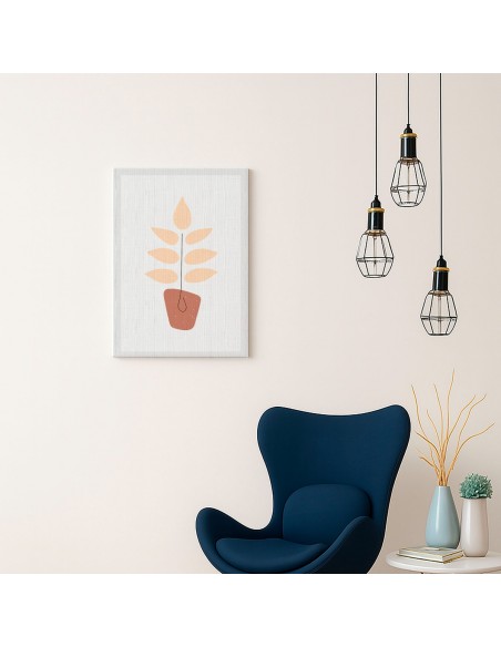 Cuadro Abstracto de Flores 35x50cm Canvas Diseño 0194