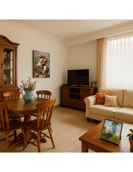 Napoleon Crossing the Alps by Jacques-Louis David  50x60 cm Cuadro