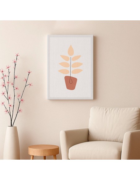 Cuadro Abstracto de Flores 35x50cm Canvas Diseño 0194