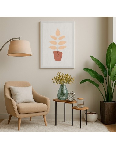 Cuadro Abstracto de Flores 35x50cm Canvas Diseño 0194