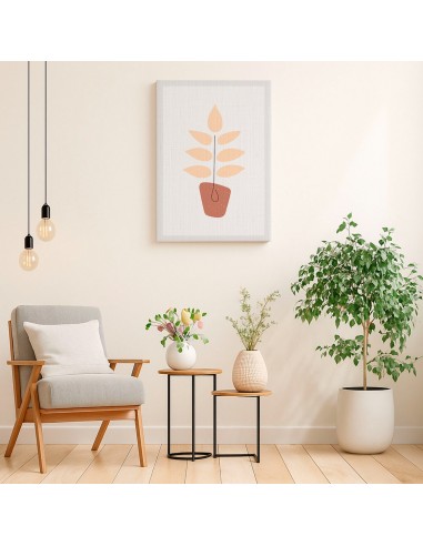 Cuadro Abstracto de Flores 35x50cm Canvas Diseño 0194