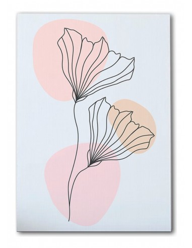 Cuadro Abstracto de Flores 35x50cm Canvas Diseño 0195