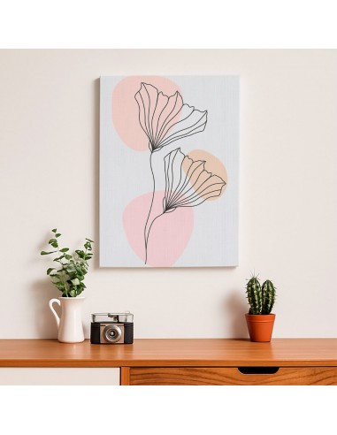 Cuadro Abstracto de Flores 35x50cm Canvas Diseño 0195