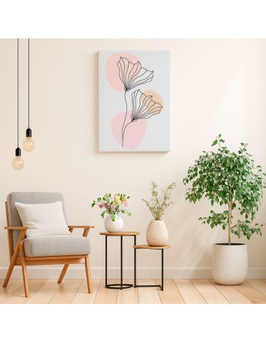 Cuadro Abstracto de Flores 35x50cm Canvas Diseño 0195