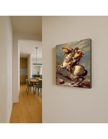 Napoleon Crossing the Alps by Jacques-Louis David  50x60 cm Cuadro