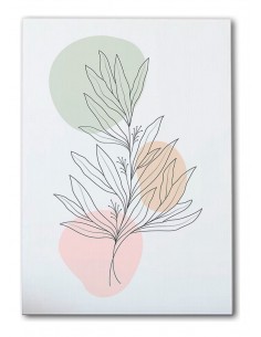 Cuadro Abstracto de Flores 35x50cm Canvas Diseño 0198