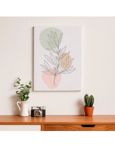 Cuadro Abstracto de Flores 35x50cm Canvas Diseño 0198 2