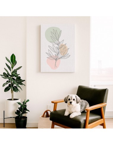 Cuadro Abstracto de Flores 35x50cm Canvas Diseño 0198