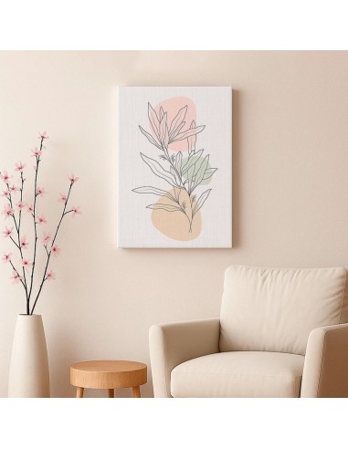 Cuadro Abstracto de Flores 35x50cm Canvas Diseño 0199