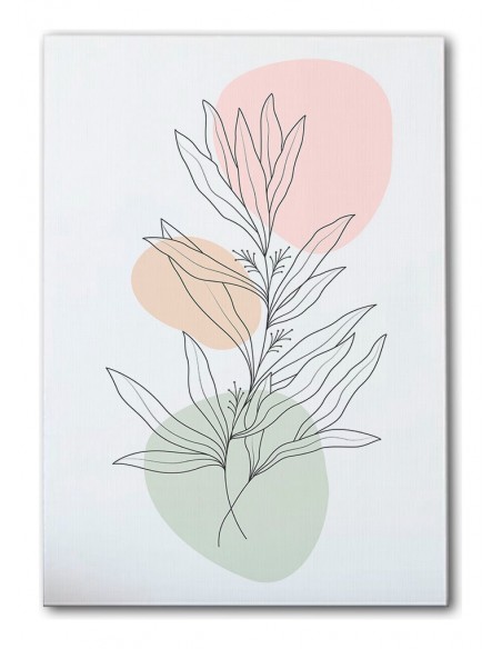 Cuadro Abstracto de Flores 35x50cm Canvas Diseño 0200