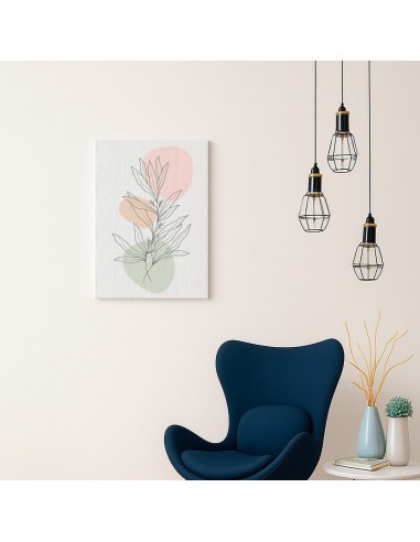 Cuadro Abstracto de Flores 35x50cm Canvas Diseño 0200