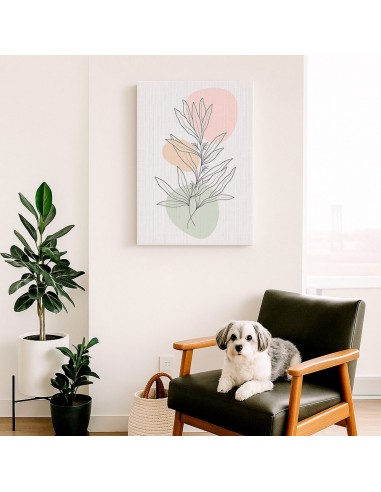 Cuadro Abstracto de Flores 35x50cm Canvas Diseño 0200