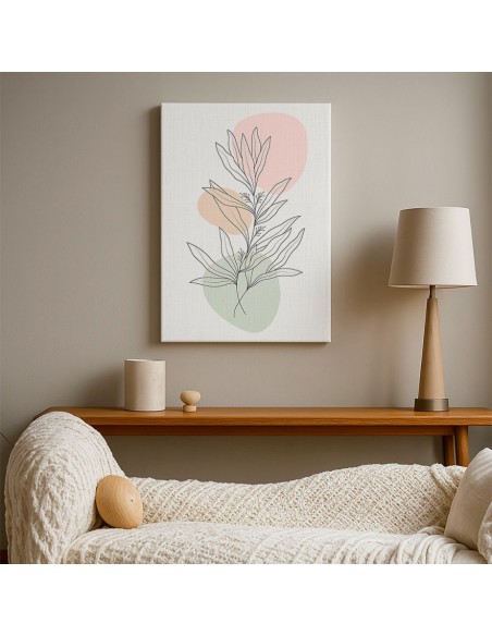 Cuadro Abstracto de Flores 35x50cm Canvas Diseño 0200