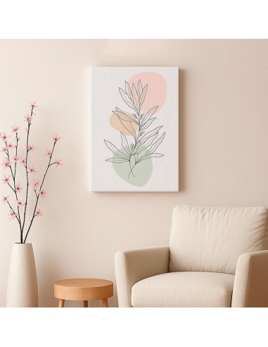 Cuadro Abstracto de Flores 35x50cm Canvas Diseño 0200