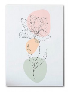 Cuadro Abstracto de Flores 35x50cm Canvas Diseño 0201