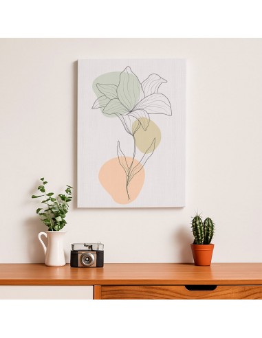 Cuadro Abstracto de Flores 35x50cm Canvas Diseño 0202