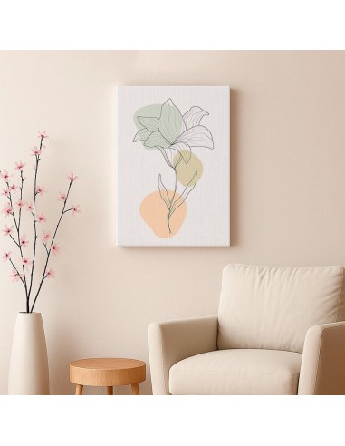 Cuadro Abstracto de Flores 35x50cm Canvas Diseño 0202