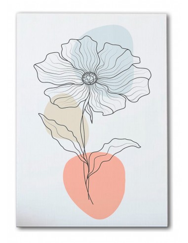 Cuadro Abstracto de Flores 35x50cm Canvas Diseño 0204
