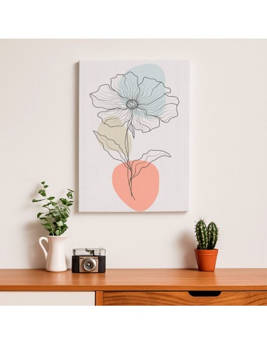 Cuadro Abstracto de Flores 35x50cm Canvas Diseño 0204