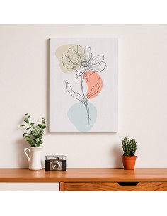 Cuadro Abstracto de Flores 35x50cm Canvas Diseño 0205 2