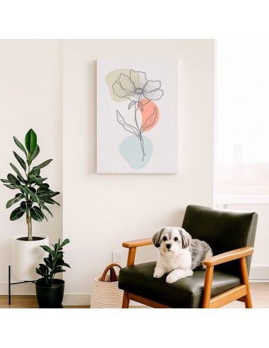 Cuadro Abstracto de Flores 35x50cm Canvas Diseño 0205