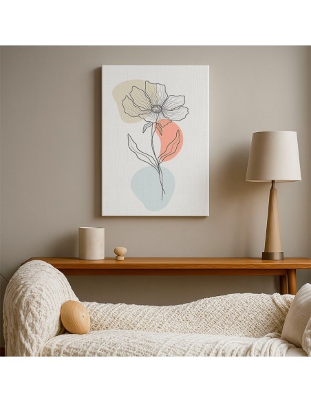 Cuadro Abstracto de Flores 35x50cm Canvas Diseño 0205