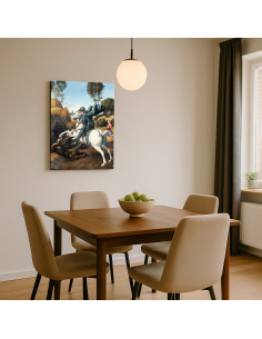 St. George and the Dragon by Raphael Raffaello 50x65 cm Cuadro Lienzo