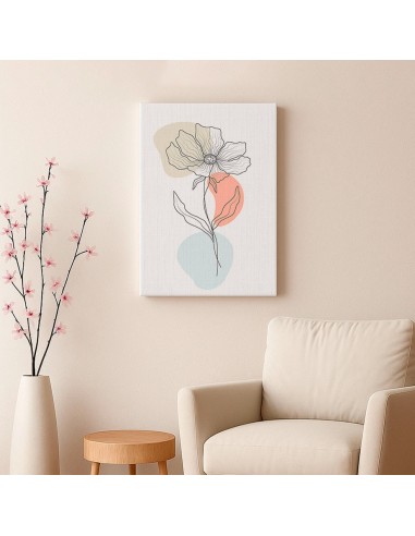 Cuadro Abstracto de Flores 35x50cm Canvas Diseño 0205
