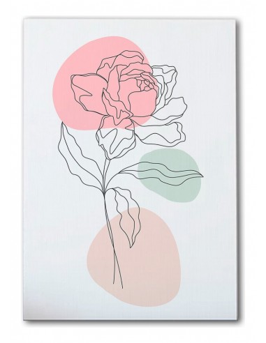 Cuadro Abstracto de Flores 35x50cm Canvas Diseño 0206