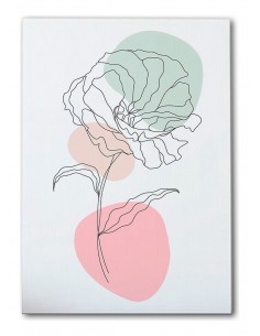 Cuadro Abstracto de Flores 35x50cm Canvas Diseño 0207