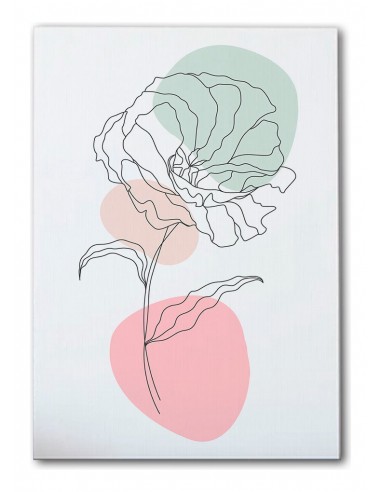 Cuadro Abstracto de Flores 35x50cm Canvas Diseño 0207