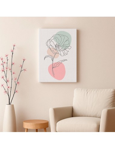 Cuadro Abstracto de Flores 35x50cm Canvas Diseño 0207