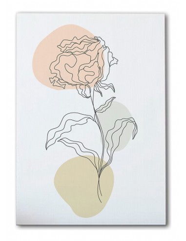 Cuadro Abstracto de Flores 35x50cm Canvas Diseño 0208