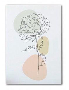 Cuadro Abstracto de Flores 35x50cm Canvas Diseño 0209