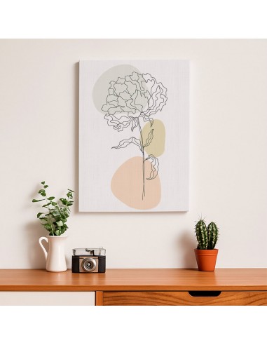 Cuadro Abstracto de Flores 35x50cm Canvas Diseño 0209