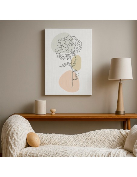 Cuadro Abstracto de Flores 35x50cm Canvas Diseño 0209