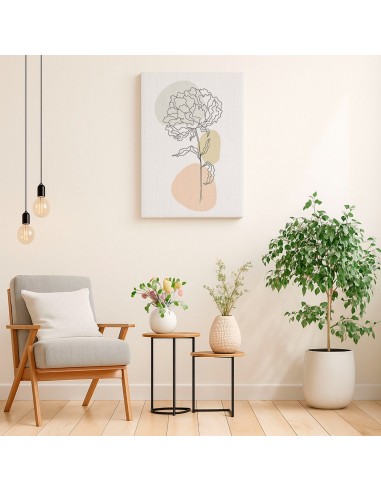 Cuadro Abstracto de Flores 35x50cm Canvas Diseño 0209