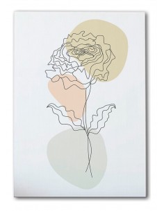 Cuadro Abstracto de Flores 35x50cm Canvas Diseño 0210