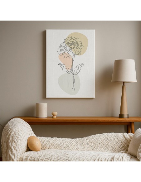 Cuadro Abstracto de Flores 35x50cm Canvas Diseño 0210