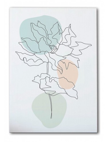 Cuadro Abstracto de Flores 35x50cm Canvas Diseño 0211