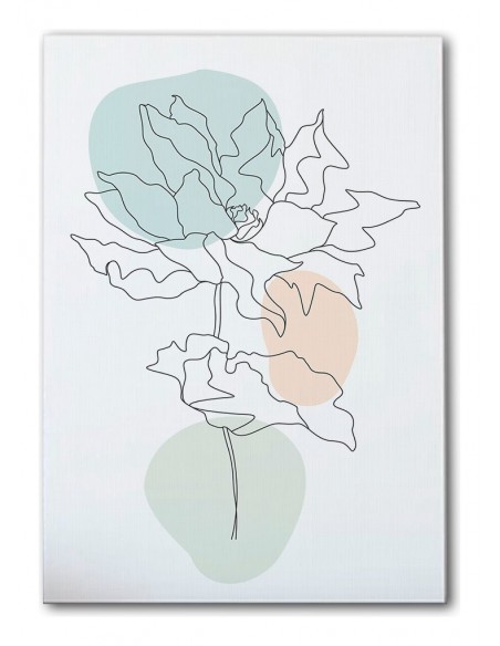 Cuadro Abstracto de Flores 35x50cm Canvas Diseño 0211