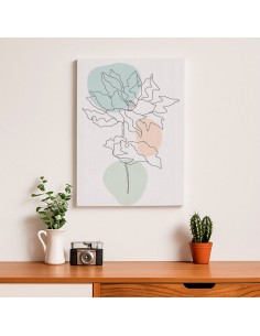 Cuadro Abstracto de Flores 35x50cm Canvas Diseño 0211 2