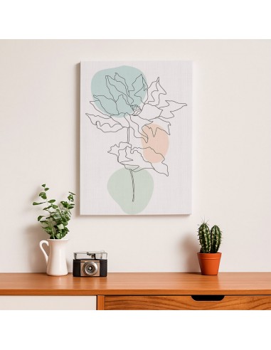 Cuadro Abstracto de Flores 35x50cm Canvas Diseño 0211