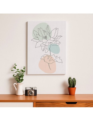 Cuadro Abstracto de Flores 35x50cm Canvas Diseño 0212