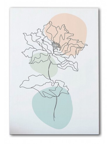 Cuadro Abstracto de Flores 35x50cm Canvas Diseño 0213