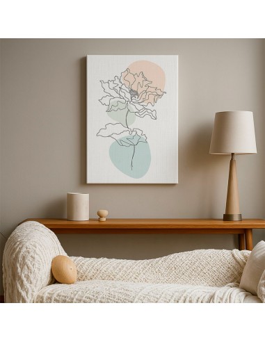 Cuadro Abstracto de Flores 35x50cm Canvas Diseño 0213