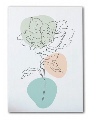 Cuadro Abstracto de Flores 35x50cm Canvas Diseño 0214